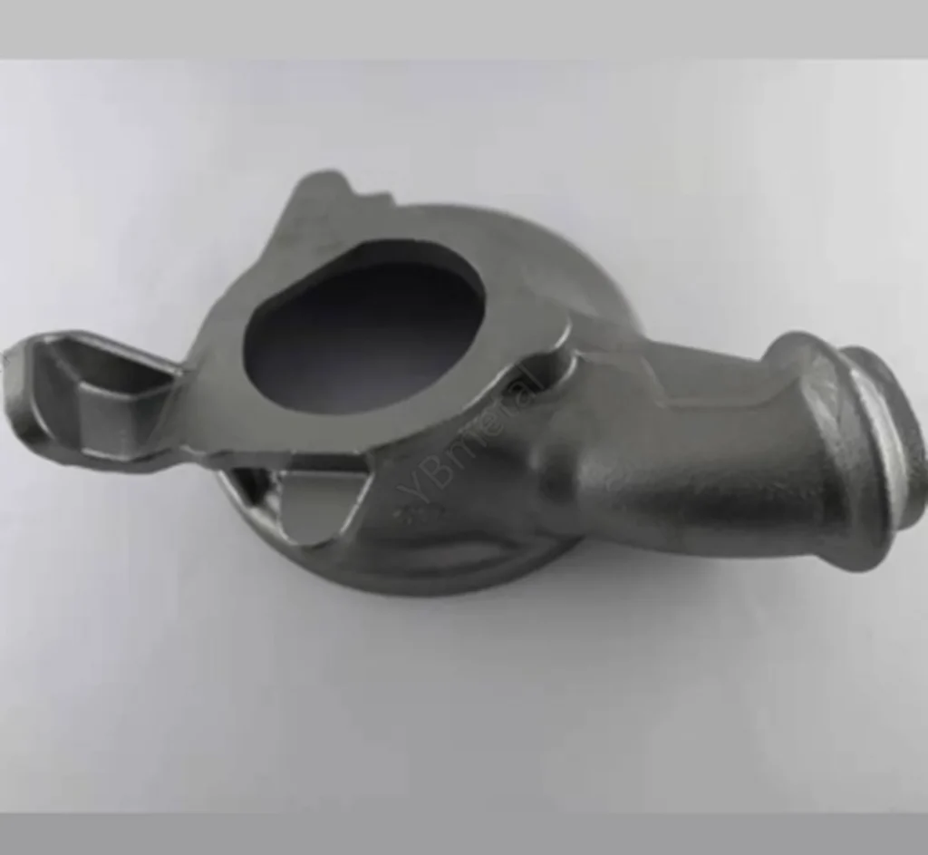 SiMo4 ductile iron automotive exhaust end cap 3.5kg casting