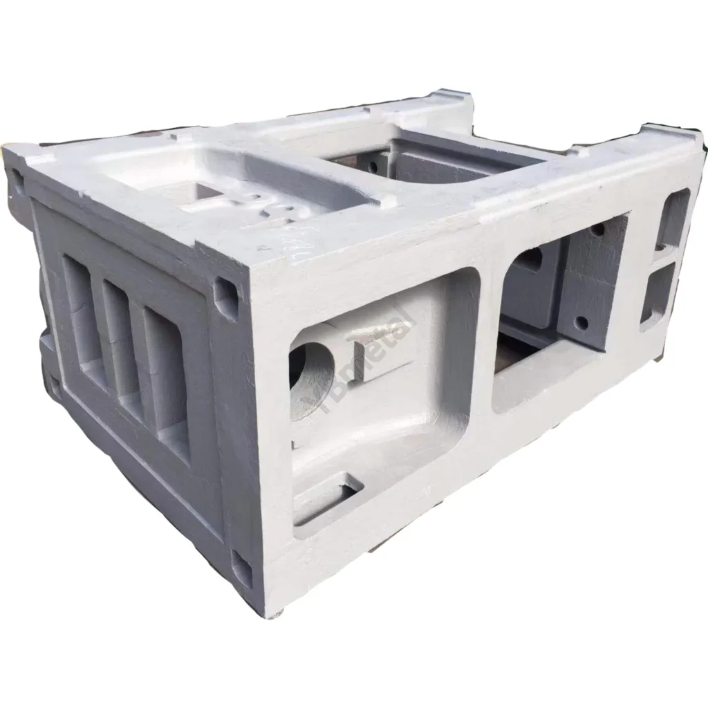 machine tool bed casting heavy duty iron base CNC machining equipment